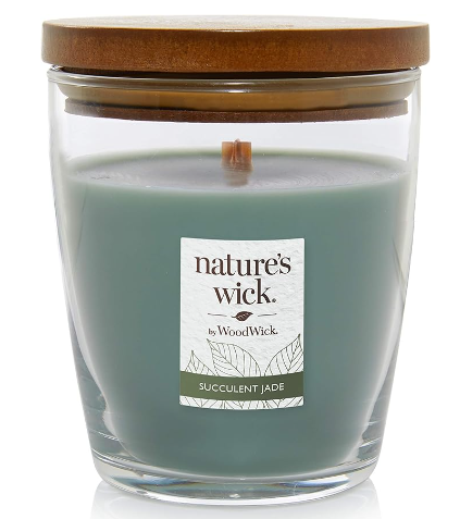 Nature's Wick Succulent Jade Crackling Candle 10oz