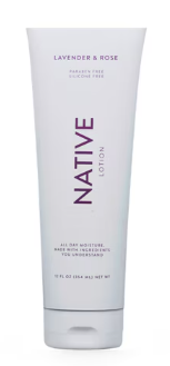 Native Lotion Lavender and Rose 12oz